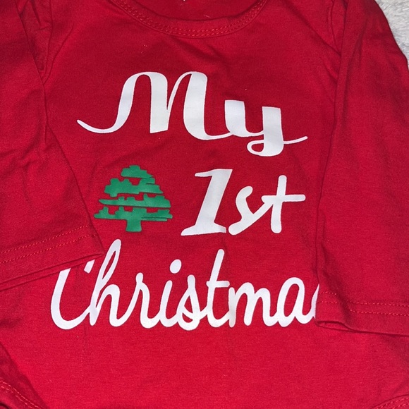 (3 for $10) my first Christmas bodysuit - Picture 2 of 3